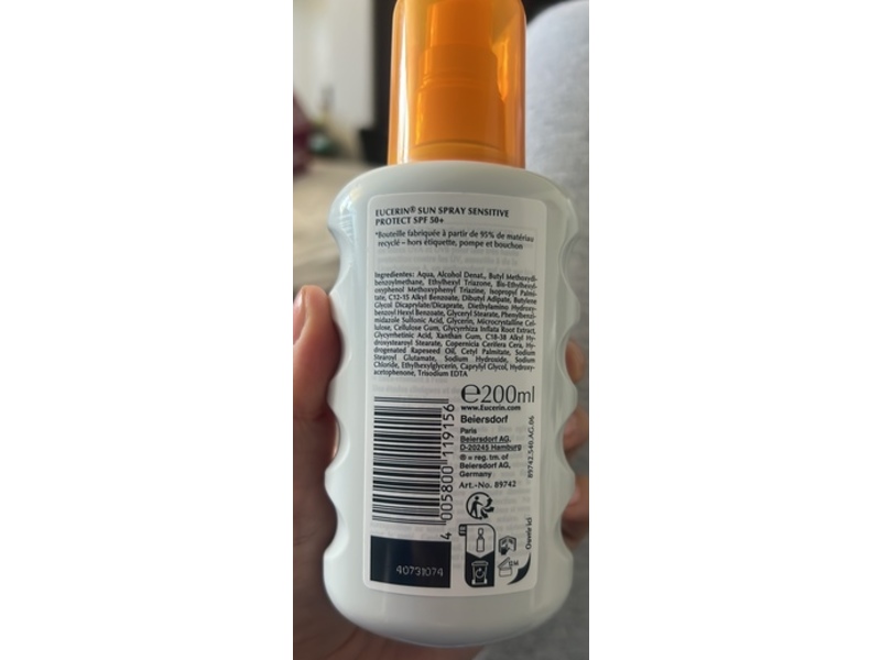 Eucerin Sun Protection Sun Spray, SPF 50+, 200 mL