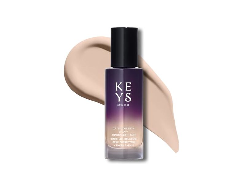 Keys Soulcare It's Like Skin 2-In-1 Concealer + Tint, 130N Extra Light Neutral, 1 fl oz/30 mL