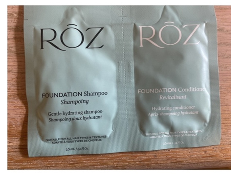 Roz Foundation Shampoo & Conditioner, 0.34 oz/10 mL