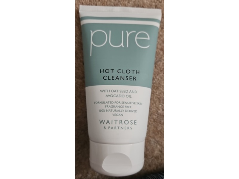 Waitrose & Partners Pure Hot Cloth Cleanser, Oat Seed Oil & Avocado Oil, 150 mL