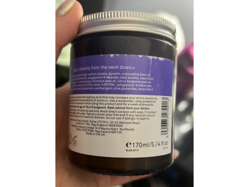 Facetheory Glycomide Body Cream, 5.74 fl oz/170 mL