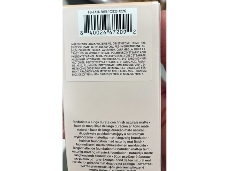 Fenty Beauty Pro Filt'r Fluid Flex Natural Matte Longwear Foundation, Light 106N, 1 fl oz/30 mL