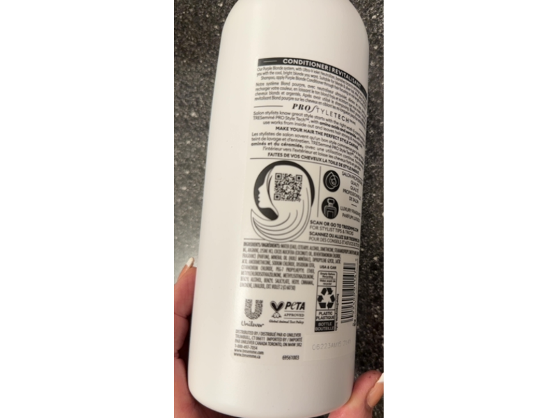 Tresemme Purple Blonde + Ultra-violet Conditioner, 28 fl oz/828 mL