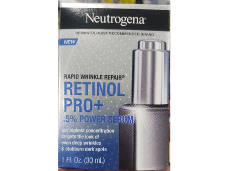 Neutrogena Rapid Wrinkle Repair, Retinol Pro + 0.5% Power Serum, 1 fl oz/30 mL