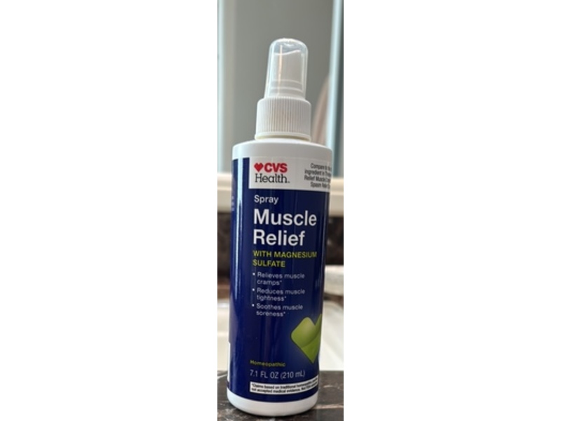 CVS Health Muscle Relief Spray, Magnesium Sulfate, 7.1 fl oz/210 mL