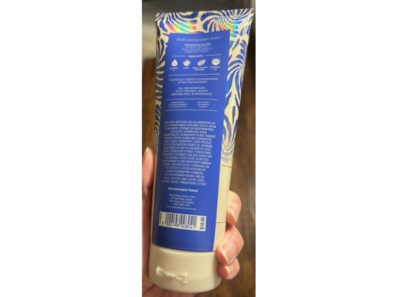 Bath & Body Works Moisturizing Body Wash, Coastal Dreaming, Shea Butter, 10 fl oz/295 mL