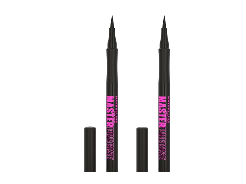 Maybelline Master Precise Liquid Eyeliner, 110 Black, 0.037 oz, Pack Of 2