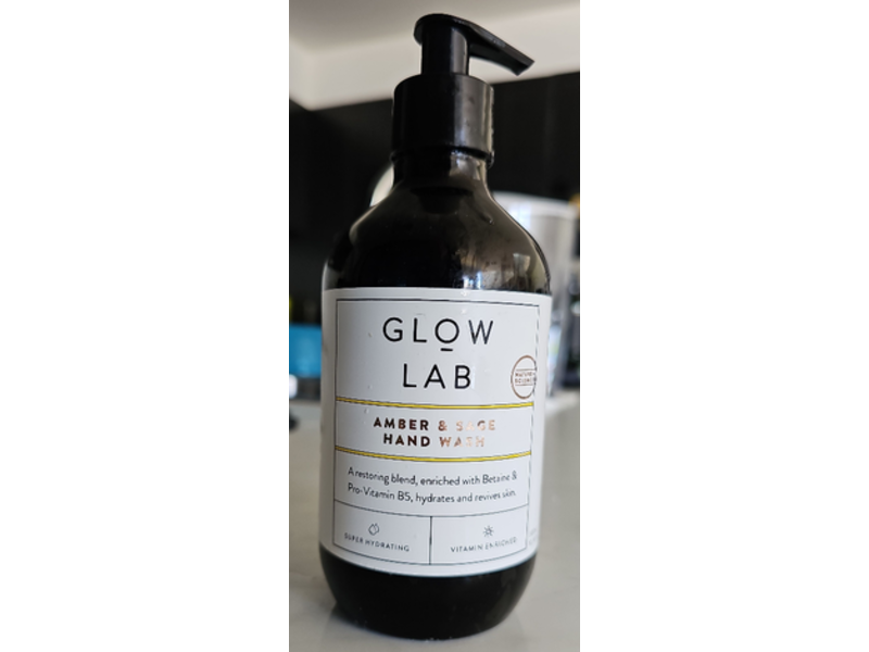 Glow Lab Liquid Hand Wash, Amber & Sage, 300 mL
