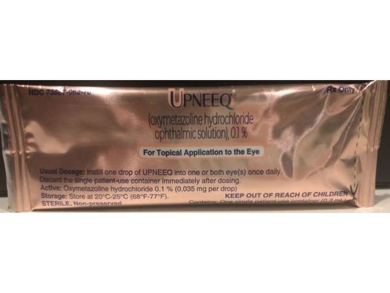 Upneeq (oxymetazoline Hydrochloride) Ophthalmic Solution, 0.1% RVL Pharmaceuticals, Inc. (RX)