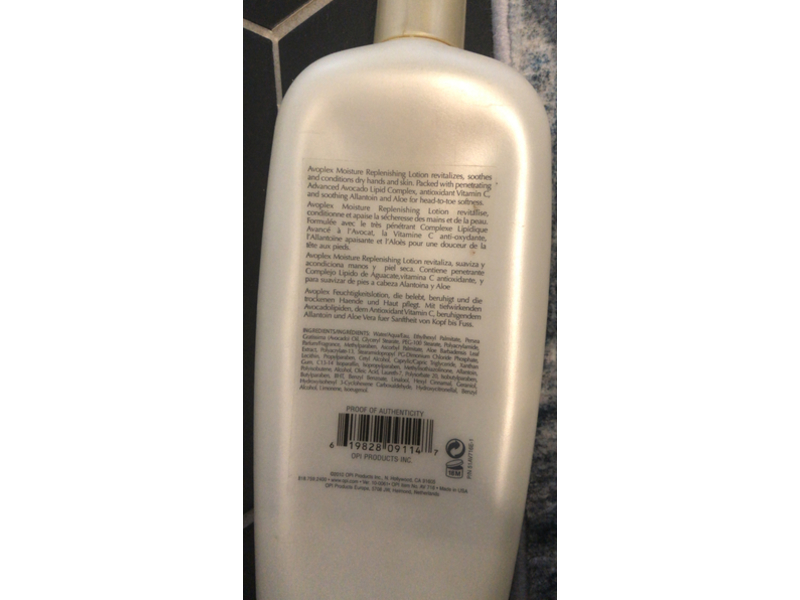 O.P.I Avoplex Moisture Replenishing Lotion, 15 fl oz/450 mL