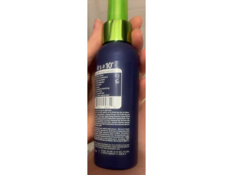 It's A 10 Miracle Shine Spray, Noni Oil, 4 fl oz/118 mL