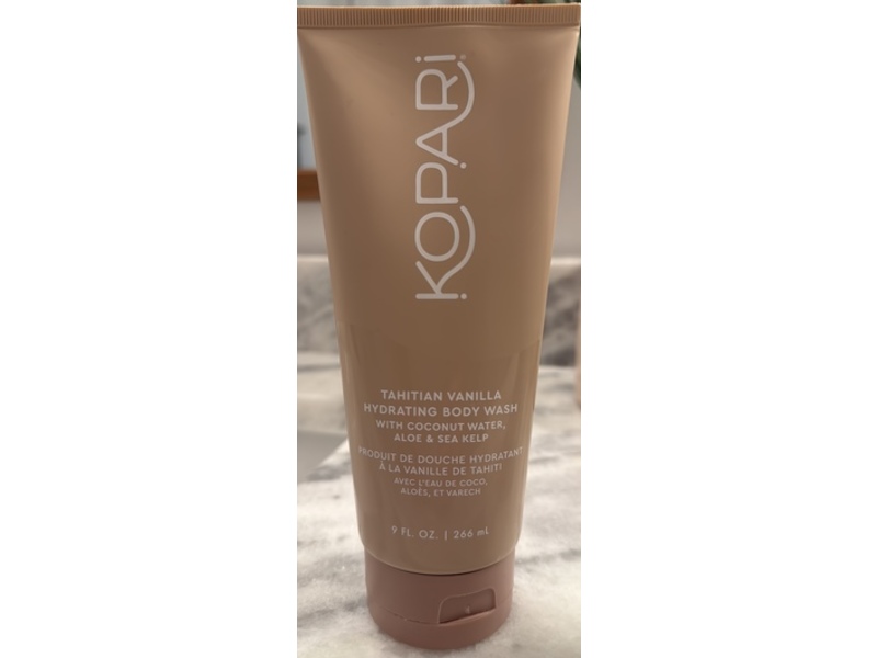 Kopari Hydrating Body Wash, Tahitian Vanilla, 9 fl oz/266 mL