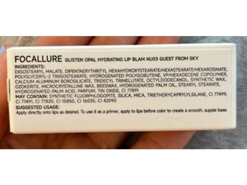 Focallure Glisten Opal Hydrating Lip Balm, Nu03 Guest From Sky