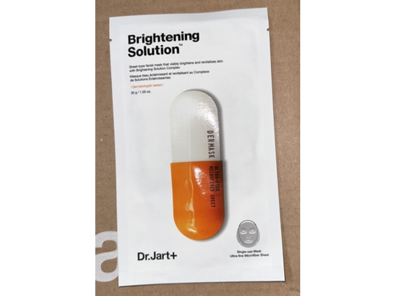 Dr.Jart+ Dermask Brightening Solution Face Mask, 1.05 oz/30 g