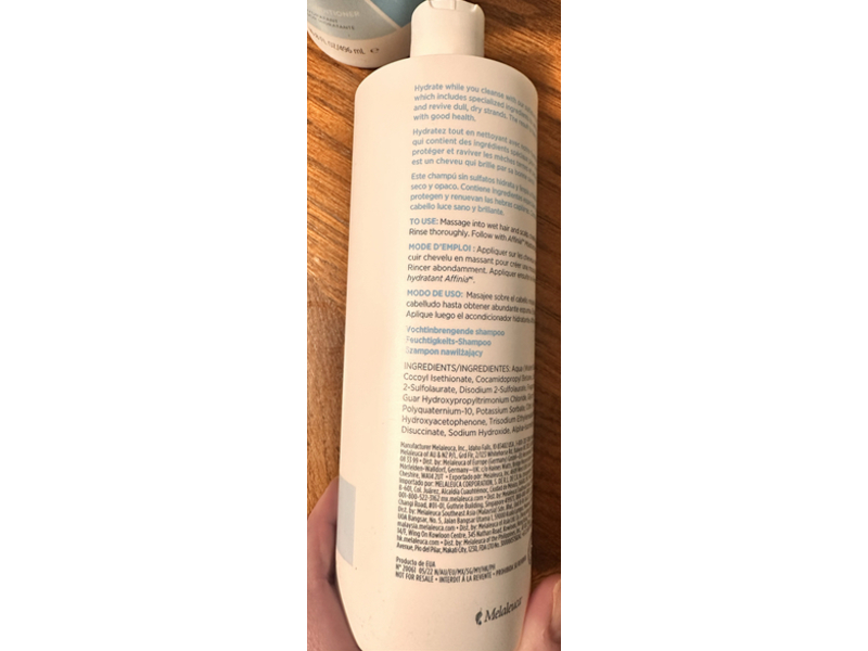 Affinia Moisture Shampoo, 16.8 oz/496 mL