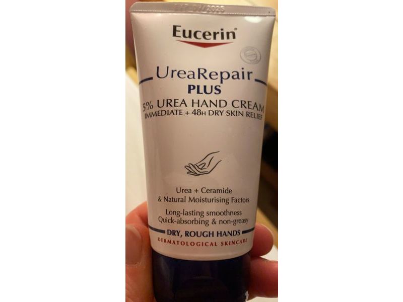Eucerin Urea Repair Plus Hand Cream, Urea + Ceramide, 2.53 oz/75 mL