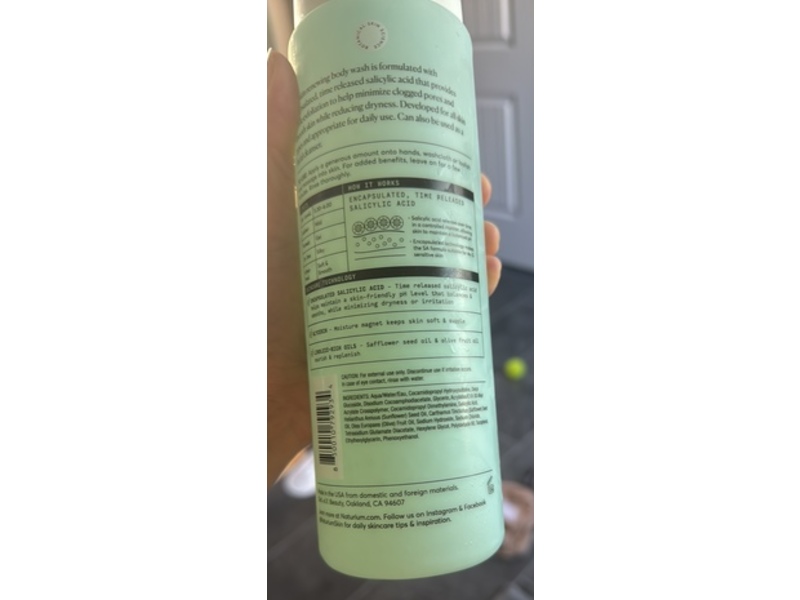 Naturium Body Wash, The Perfector Salicylic Acid, 16.9 fl oz /500 mL