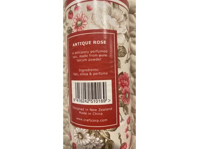 Verdure Perfumed Talcum Powder, Antique Rose, 350 g