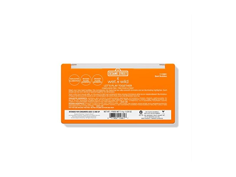 wet n wild Sesame Street Collection Let’s Play Together- Complexion Trio - Best Buddies