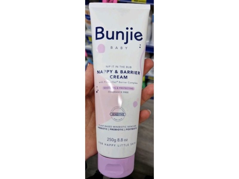 Bunjie Nappy & Barrier Cream, Fragrance Free, 8.8 oz/250 g