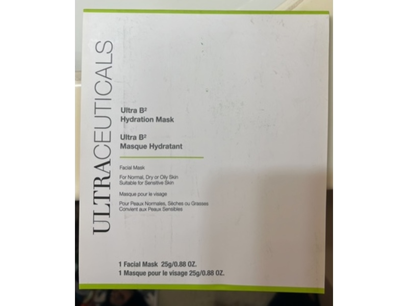 Ultraceuticals Hydration Facial Mask, Ultra B2, 0.8 oz/25 g, 1 Count