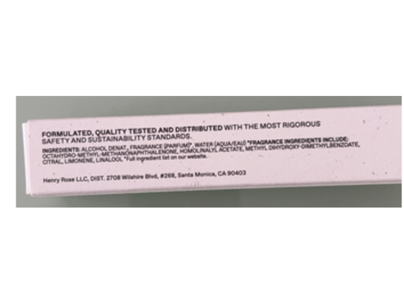 Henry Rose Windows Down Eau De Parfum, 0.27 fl oz/8 mL