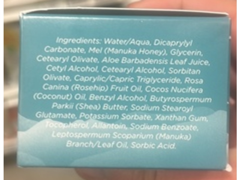 Melora Manuka Moisturizer Face Cream, Honey & Oil, 1.7 fl oz/50 mL