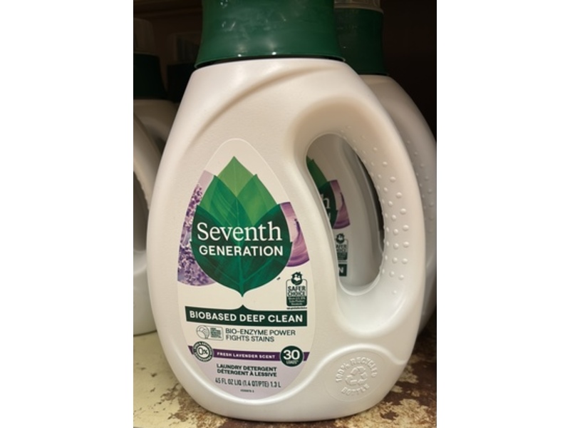 Seventh Generation Laundry Detergent, Fresh Lavender Scent, 30 Loads, 45 fl oz/1.3 L