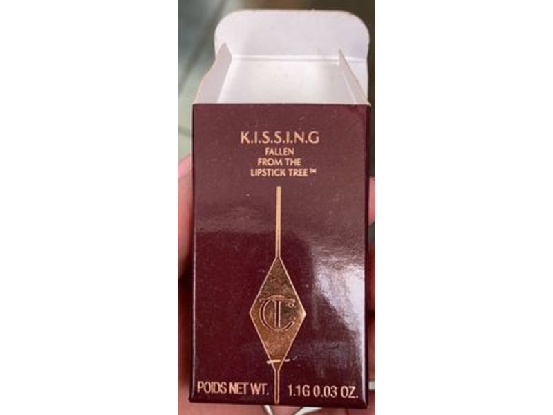 Charlotte Tilbury Kissing Lipstick, Fallen From The Lipstick Tree, Bitch Perfect, 0.03 oz/1.1 g