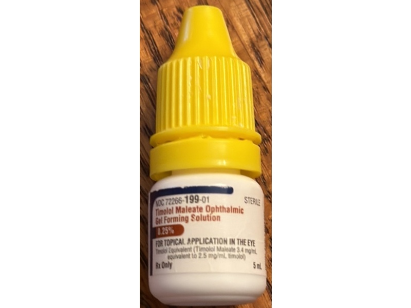 Timolol Maleate Ophthalmic Gel Forming Solution, 0.25%, 5 mL, Fosun Pharma (RX)