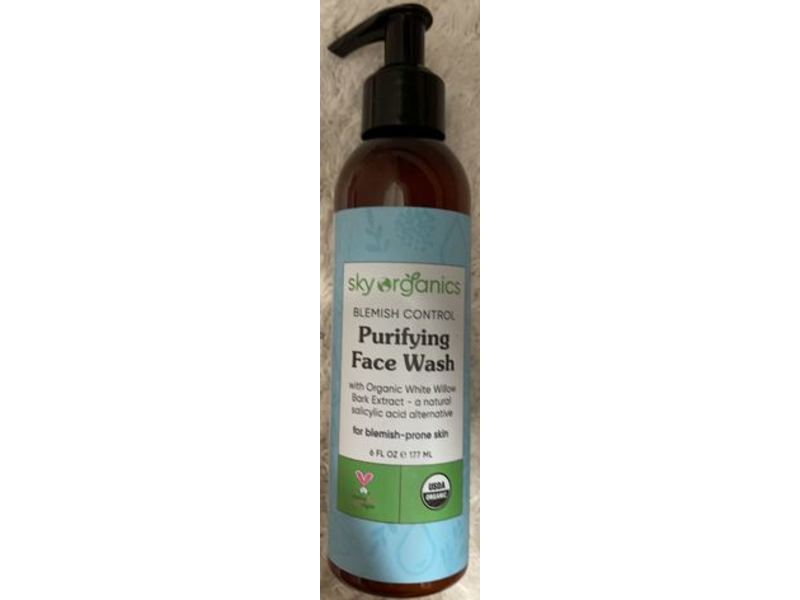 Sky Organics Blemish Control Purifying Face Wash, 6 fl oz/177 mL