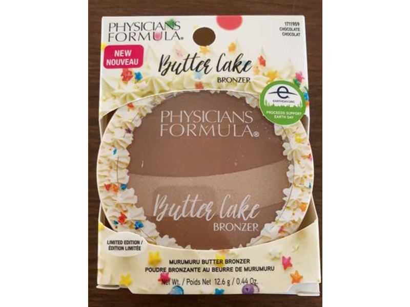 Physicians Formula Murumuru Butter Cake Bronzer, Chocolate, 0.44 oz/12.6 g