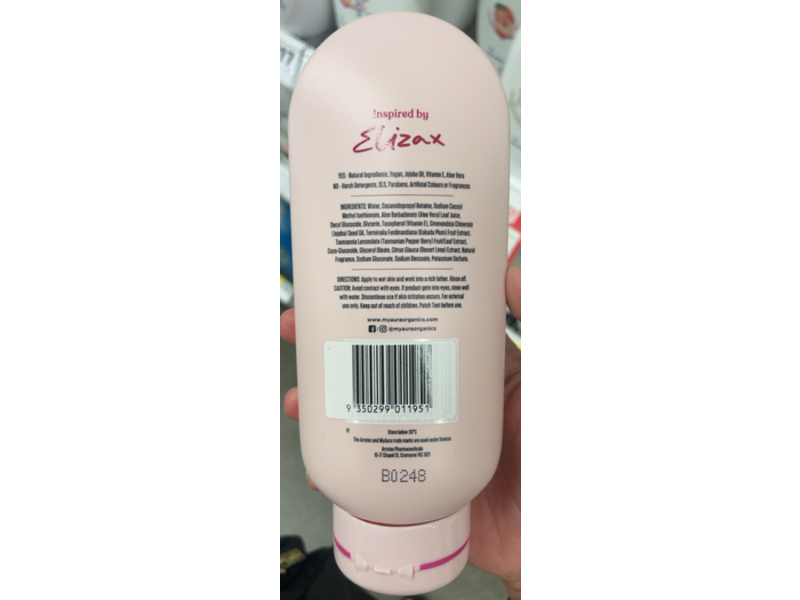 Myaura Be You Be Natural Body Wash, Lime, 300 mL