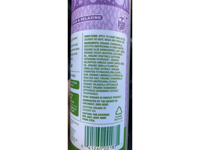 Simple Truth Organic Night Time Baby Wash, Lavender Vanilla, 16 fl oz/473 mL