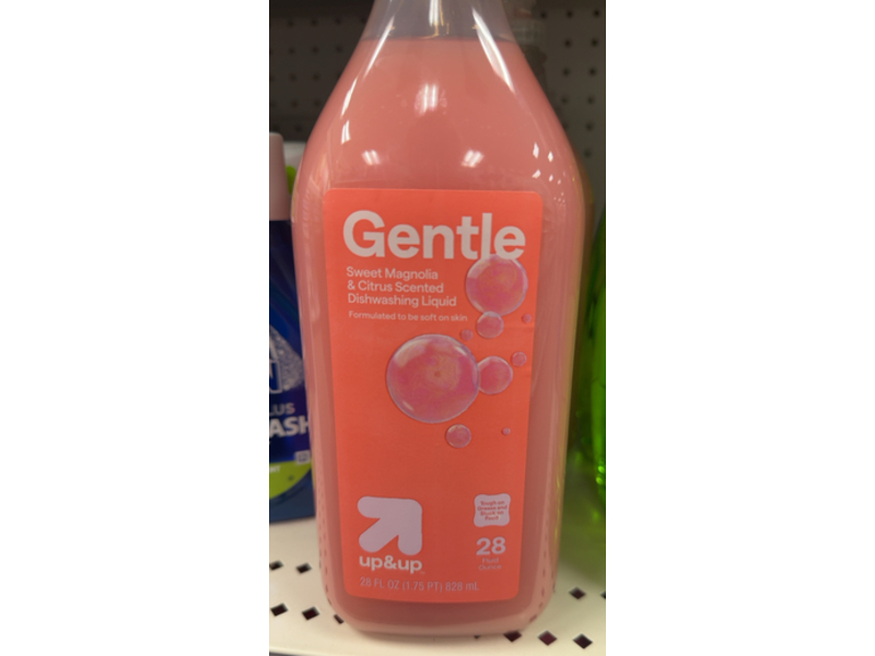 Up & Up Gentle Dishwashing Liquid, Sweet Magnolia & Citrus, 28 fl oz/828 mL