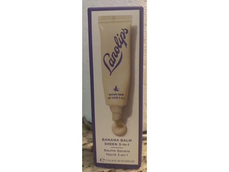 Lanolips Banana Balm Lip Sheen 3-in-1, 44 oz/12.5 g