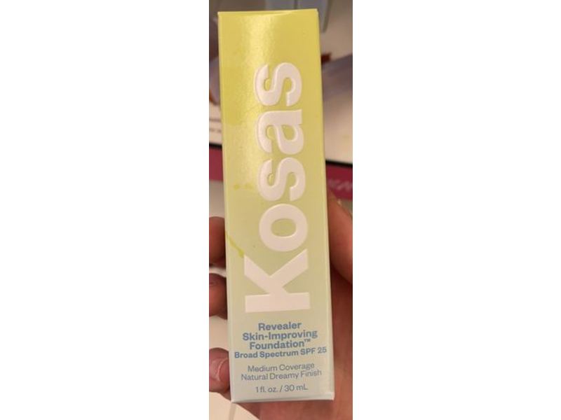 Kosas Revealer Skin-Improving Foundation, SPF 25, Medium Coverage, 1 fl oz/30 mL