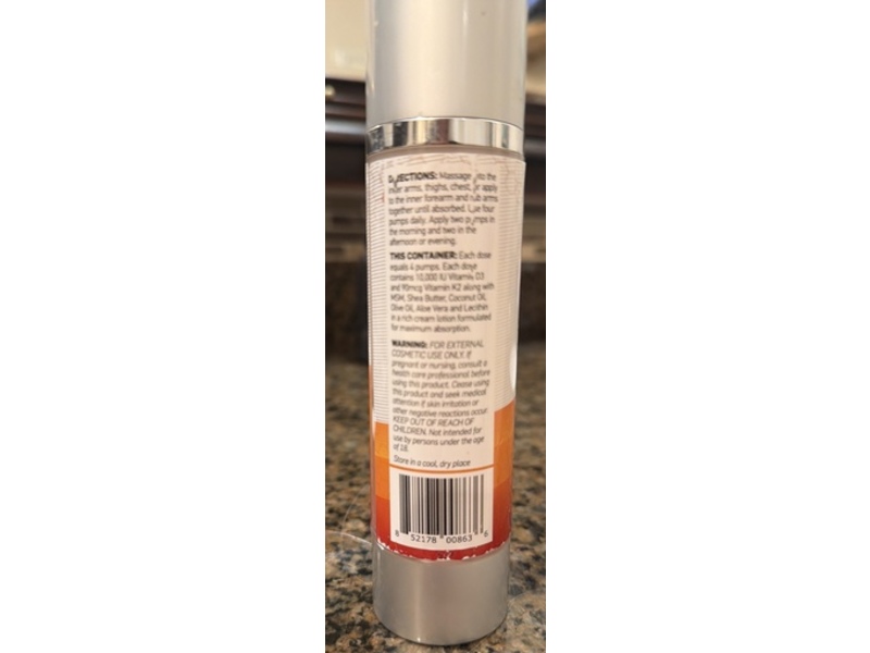 Biolabs Pro The Sunshine Cream, Vitamin D3, 3.6 oz/100 g