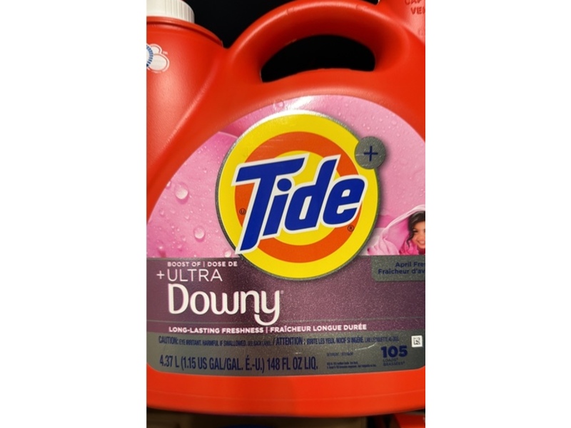 Tide Plus Boost Of Ultra Downy Liquid Laundry Detergent, April Fresh, 105 Loads, 4.37 L