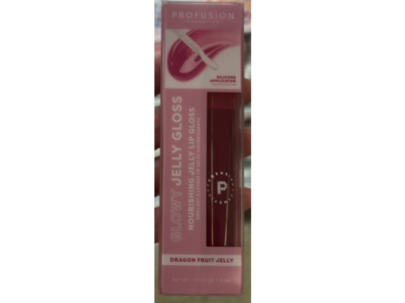 Profusion Cosmetics Glowy Jelly Gloss, Dragon Fruit Jelly, 0.1 fl oz/3 mL