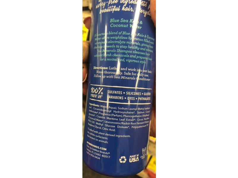 Not Your Mother's Sea Mineral Shampoo, Blue Sea Kale & Pure Coconut Water, 16 fl oz/473 mL
