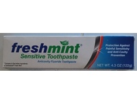 Freshmint Sensitive Anticavity Fluoride Toothpaste, Fresh Mint, 4.3 oz/122 g, Pack Of 6 - thumbnail 2
