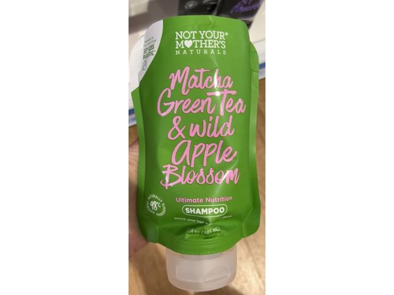 Not Your Mother's Ultimate Nutrition Shampoo, Matcha Green Tea & Wild Apple Blossom, 13 fl oz/385 mL