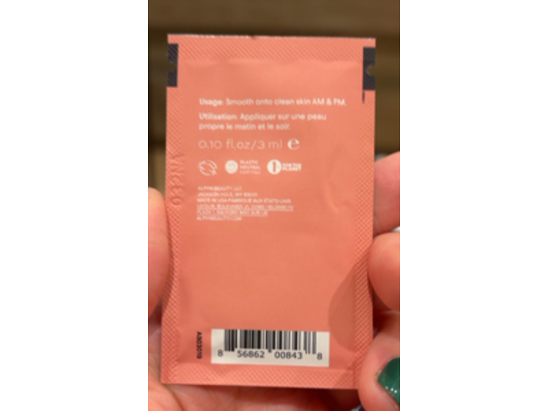 Alpyn Beauty Barrier Repair Cream, Super Peptide & Ghostberry, 0.10 fl oz/3 mL