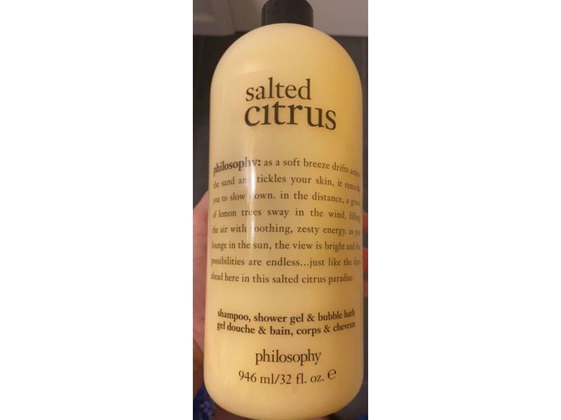 Philosophy Shampoo, Shower Gel & Bubble Bath, Salted Citrus, 32 fl oz/946 mL
