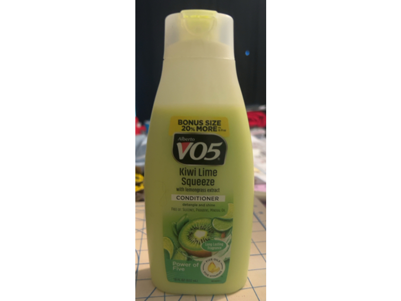 Alberto Vo5 Kiwi Lime Squeeze Conditioner, Lemongrass Extract, 18 oz/532 mL, 2 Count