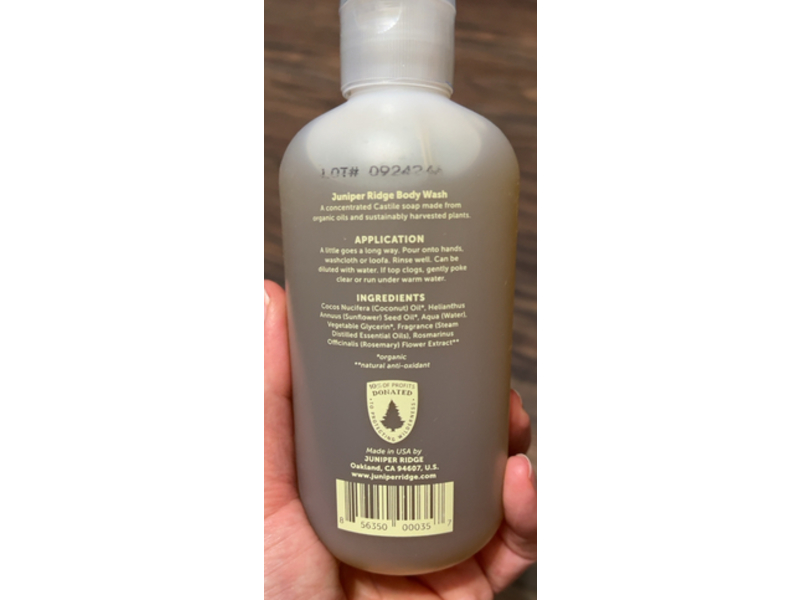 Juniper Ridge Body Wash, Desert Cedar, 8 oz/236.5 mL