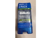 Gillette Antiperspirant Clear Gel, Power Rush, 3.8 oz/107 g, 2 Count - Image 3