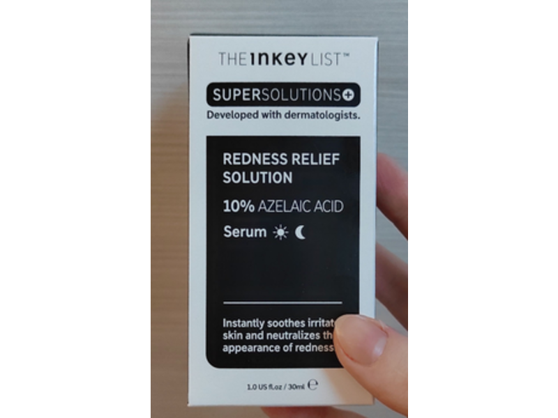 The Inkey List Redness Relief Solution Serum, 10% Azelaic Acid, 1.0 fl oz/30 mL