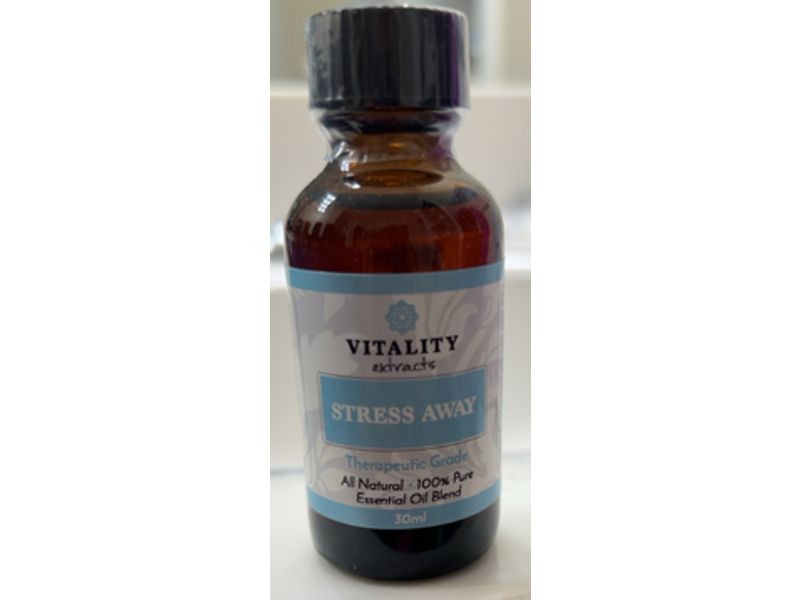Vitality Extracts 100 % Pure Essential Oil Blend, Stress Away, 30 mL